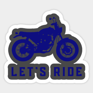 Let's Ride Sticker